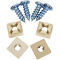 Custom Accessories 4Pk Wht Licens Fastener 93322